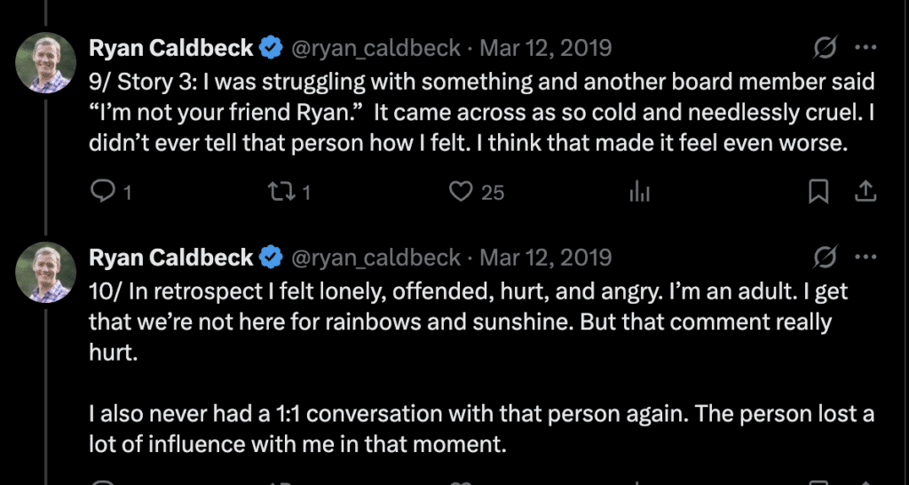 Board meeting emotional intelligence - Ryan Caldbeck story 3